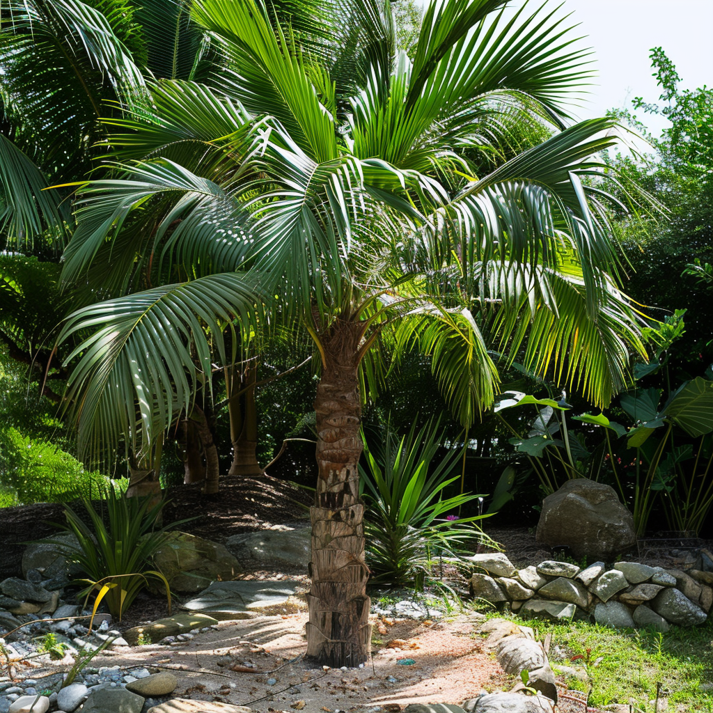 Bottle Palm Privacy Tree