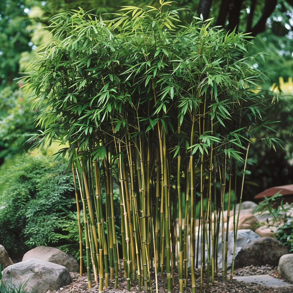 Graceful Bamboo Privacy Tree