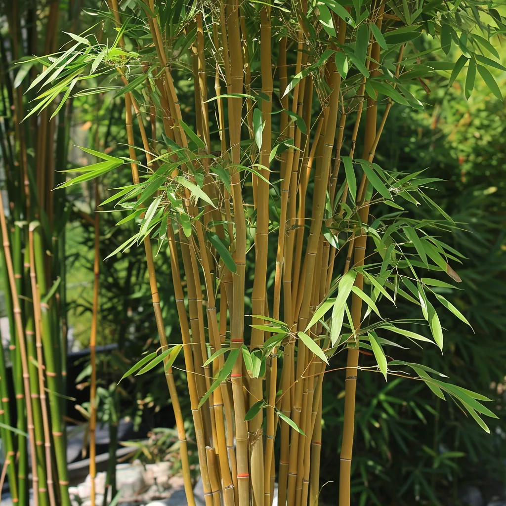 Sunset Glow Bamboo Privacy Trees