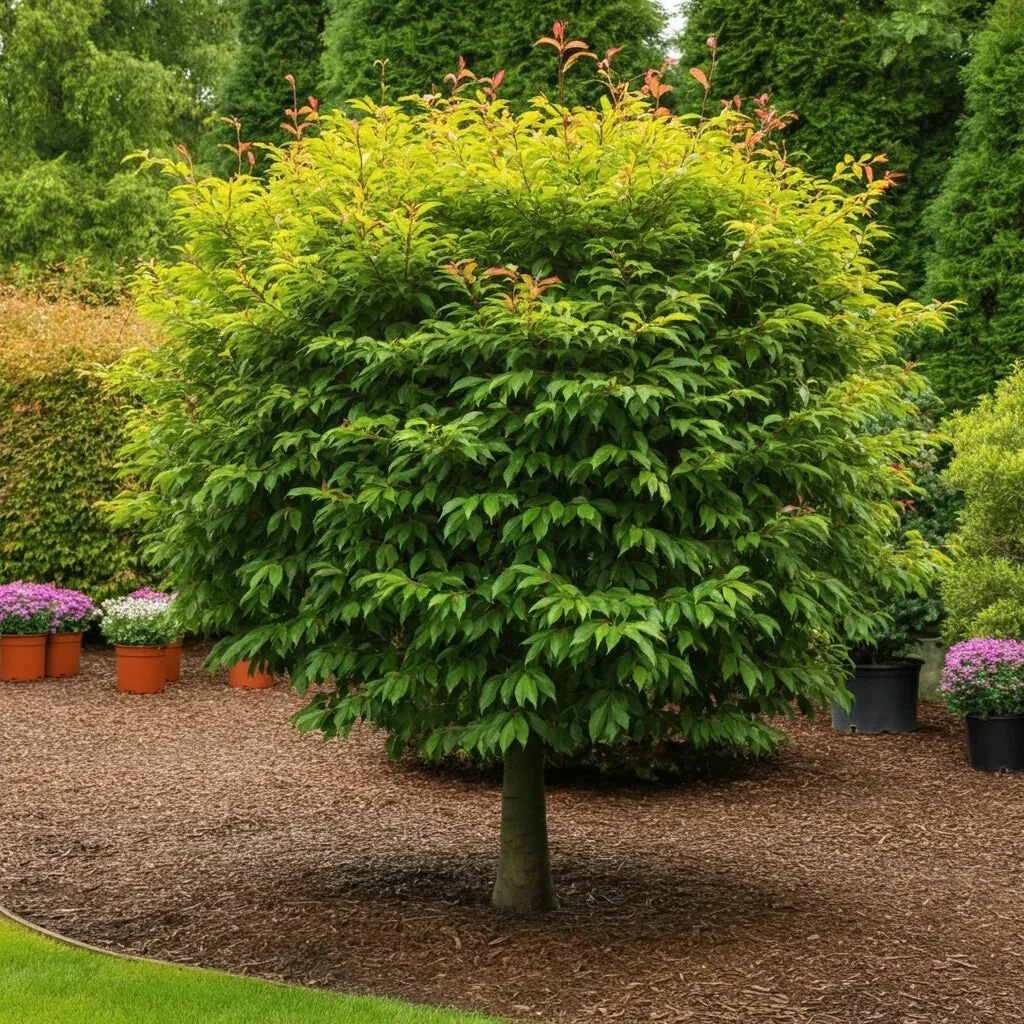 Side-by-side comparison of healthy versus poor root systems in privacy trees