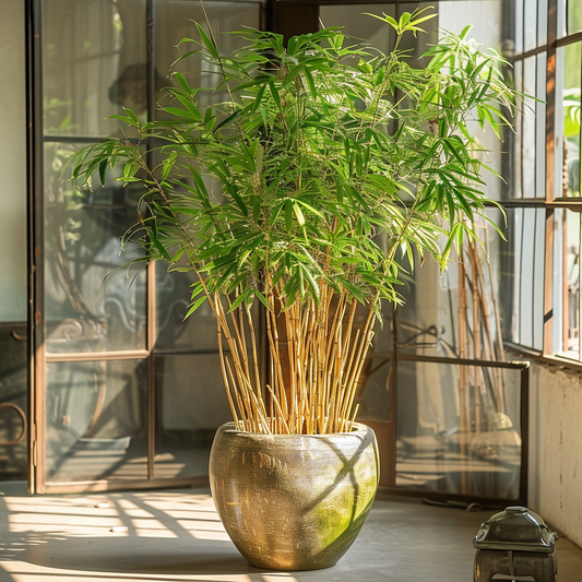 Golden Bamboo Privacy Tree